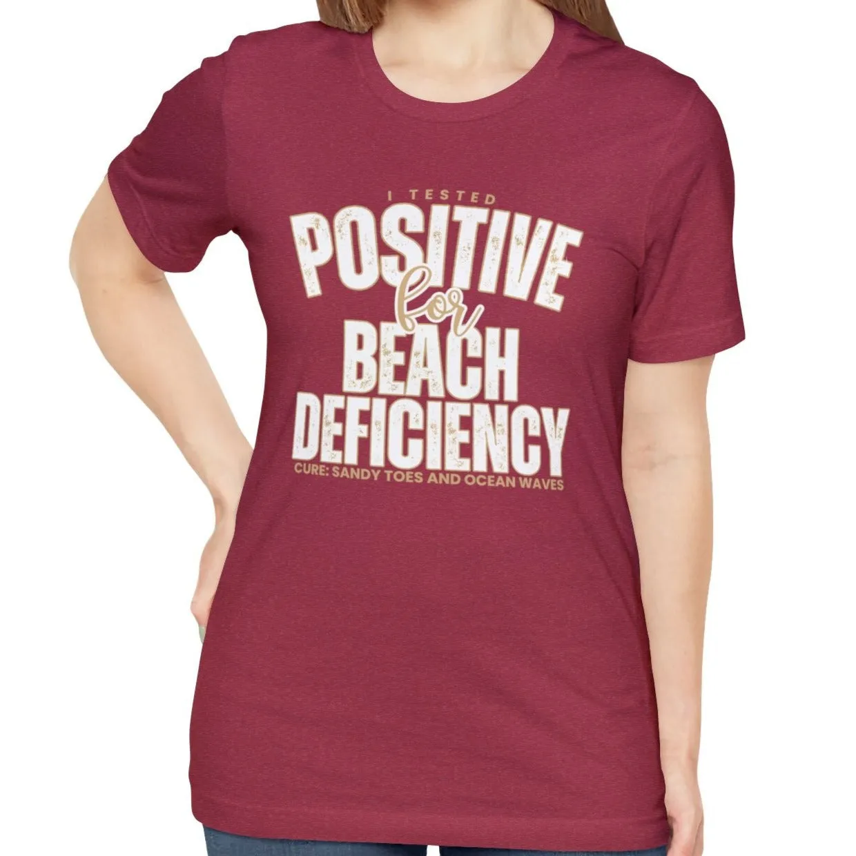 Women's "Beach Deficiency" Bella Canvas T-Shirt