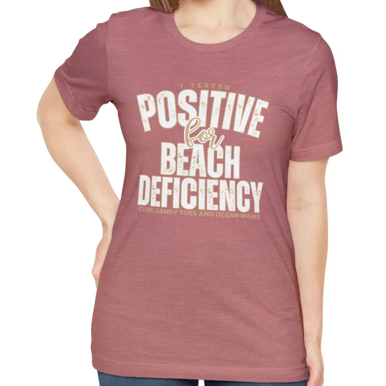 Women's "Beach Deficiency" Bella Canvas T-Shirt