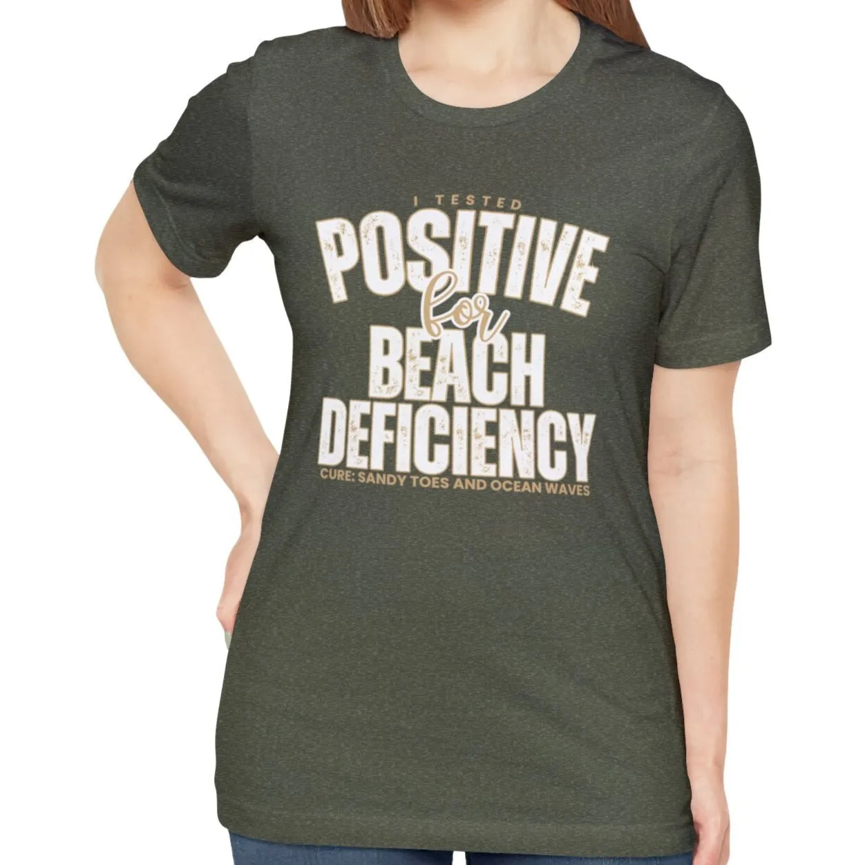Women's "Beach Deficiency" Bella Canvas T-Shirt
