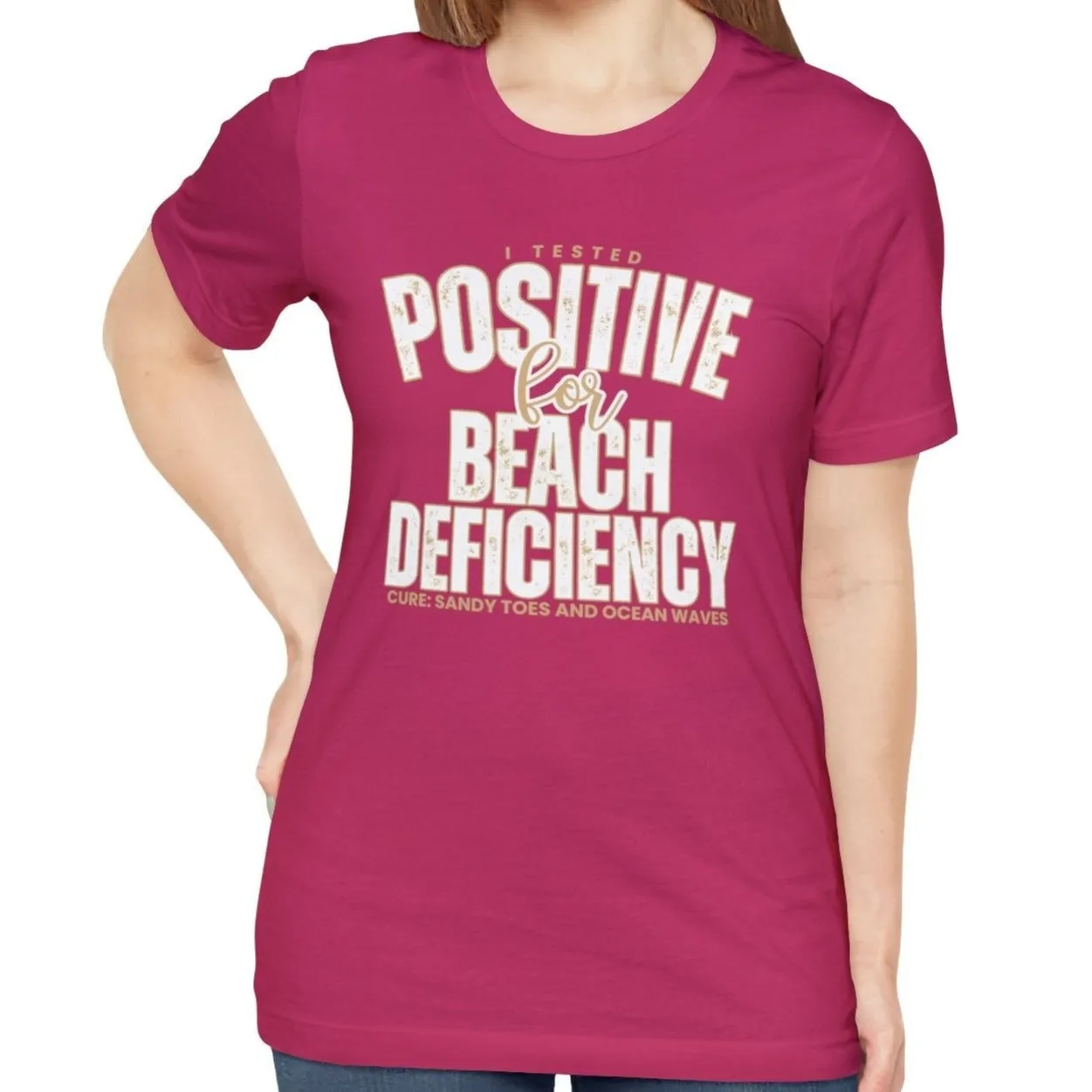 Women's "Beach Deficiency" Bella Canvas T-Shirt